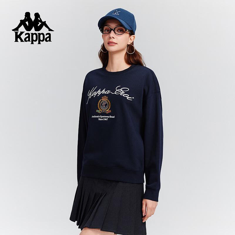 Kappa Women's Casual Round Neck Knit Sweatshirt