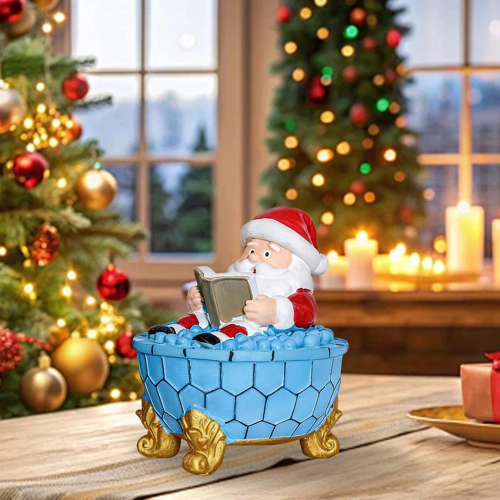Santa Claus Christmas Bubble Bath Lamp Creative Christmas Light Christmas-Themed Bathtub Lamp for Bath Bedroom Home Decor