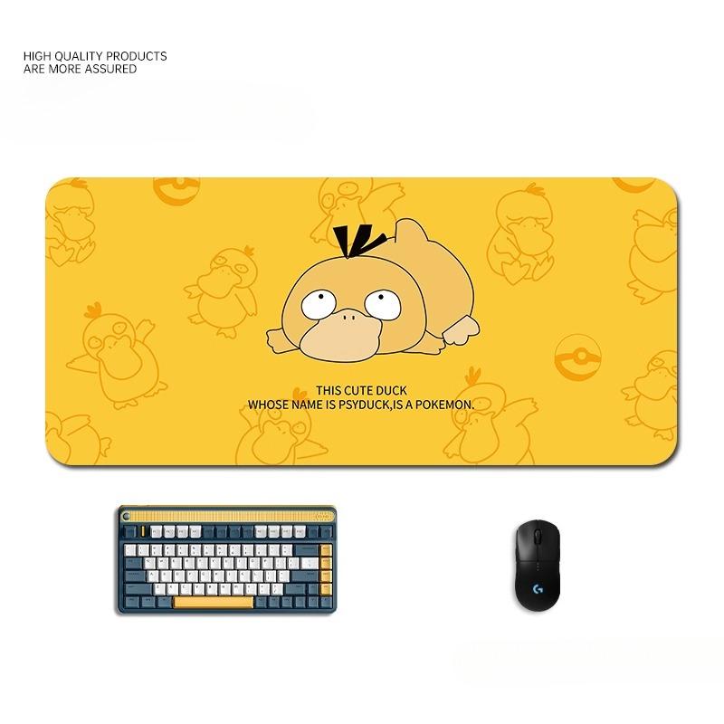 High Definition Psyduck Printed Mouse Pad Animation Cartoon Cute Boys/ Girls Desk Pad Office Computer Keyboard Pad Table Mat