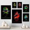 Canvas Painting Mural Living Room Home Decor Graffiti Art Prints Formula 1 Racer Helmet Picture F1 Helmets Poster Wall Art Gift