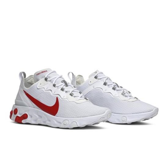 

Nike React Element 55 White University Red BQ6167-102 EU 41 красный/белый