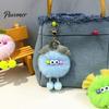 Soft Pompom Key Ring Cartoon Plush Ball Keychain, Fluffy Keychain with Metal Clasp, Clasp Backpacks Handbags Keys Decorative Pendant for Men