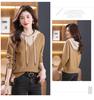 Women's Loose Knit Hooded Sweater for Spring & Autumn 2025 - Trendy Two-Piece Layered Look