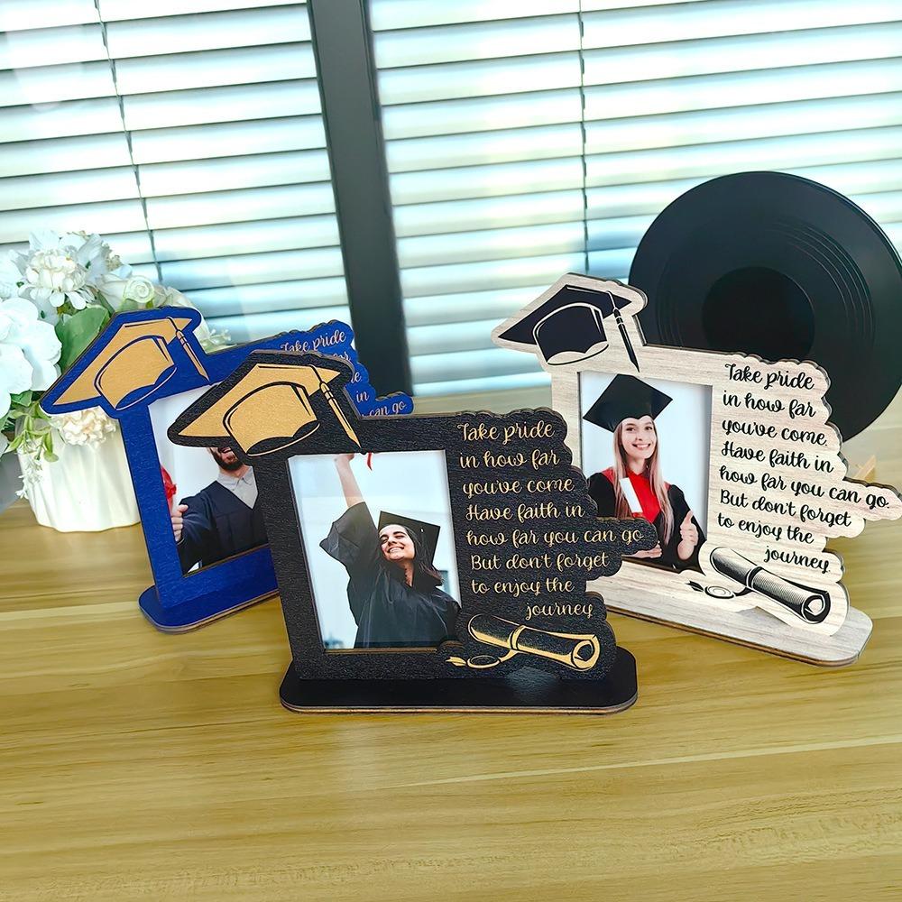 Celebration Graduation Photo Frame Vintage Picture Frame Stand  Bedroom Office Living Room