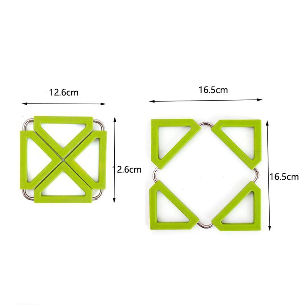 With Stainless Steel Frame Expandable Pot Mat Foldable Heat Resistant Pad  Dining Table
