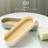 Narrow Arc Tray Simple Fashionable Versatile Decorative Home Oval Serving Storage Tray for Makeup