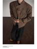American Retro PU Leather Stand Collar Motorcycle Jacket for Men - Clean Fit, Casual, Versatile.