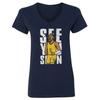 Lesão de Tyrese Haliburton Vejo Você em Breve - Fãs de Indiana Camiseta Feminina com Decote em V Camiseta Unissex