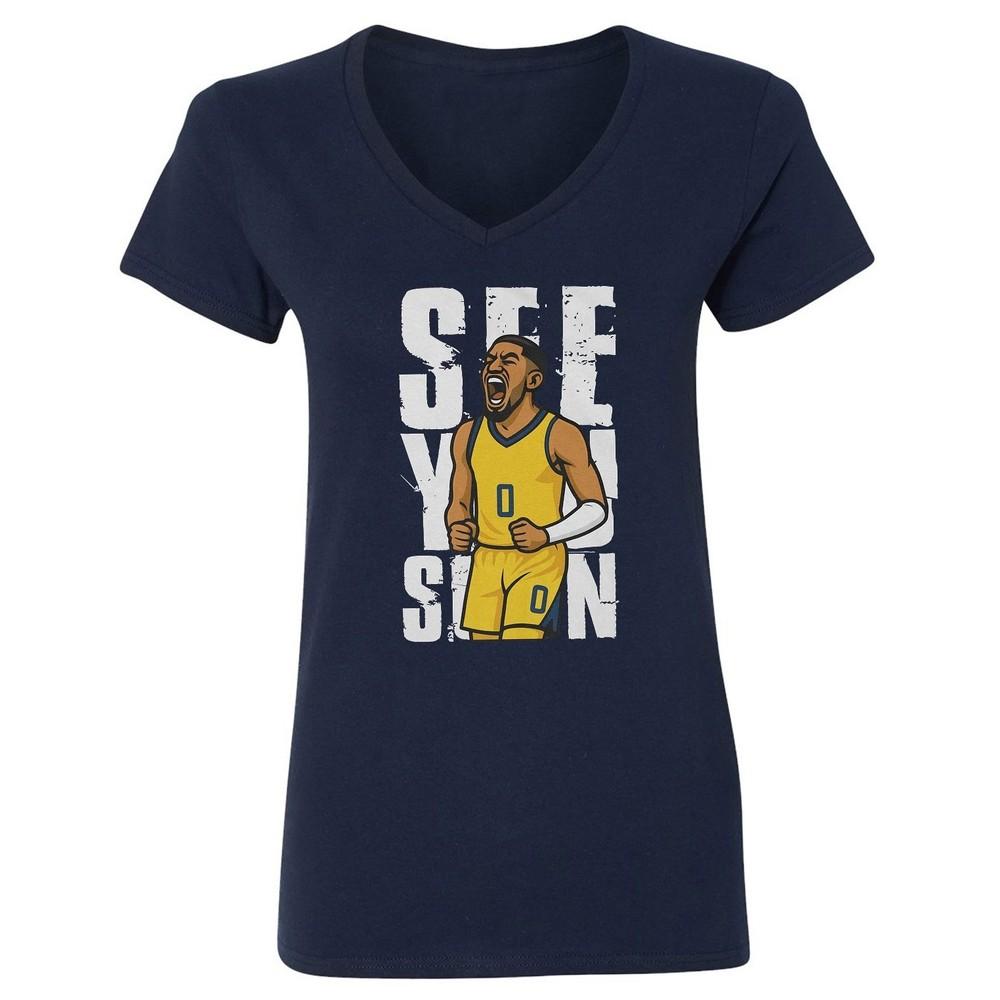 Tyrese Haliburton Injury See You Soon - Indiana Fans Ladies  V-Neck Tshirt Unisex T-Shirt XXL