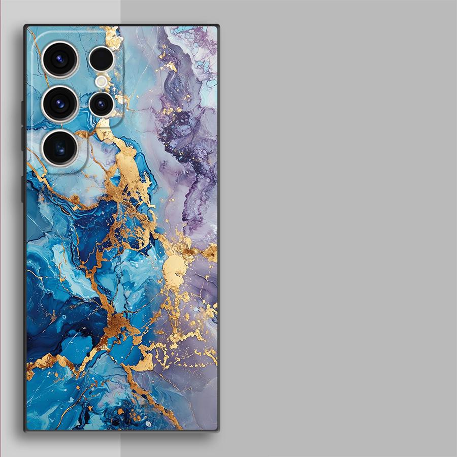Case for Samsung Galaxy S26 S25 Ultra S10 S9 S21 FE S20 Note 20 Ultra 8 9 10 S23 S24 Plus Funda Phone Cover Colored Marble