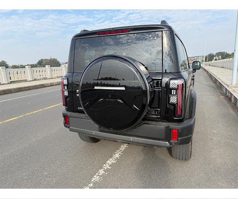 Stainless Steel Rear Spare Tire Cover for Beijing BJ40E (13-26 Models) - Extended Range Version