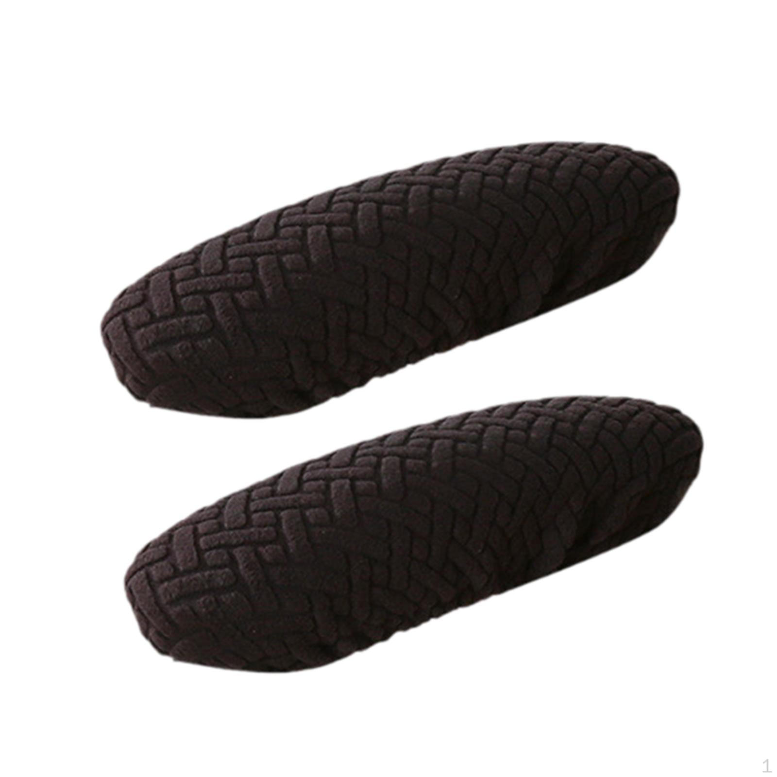 

1 пара чехлов для подлокотников офисных кресел, подлокотники для домашнего кресла, подушки для поддержки локтей чёрный