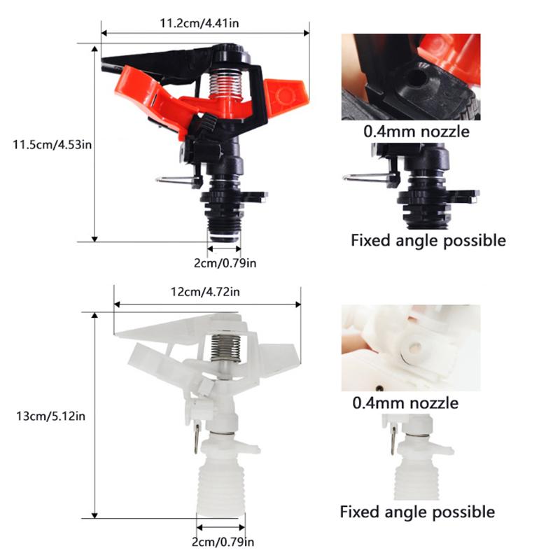 360 degree automatic rotating rocker arm sprinkler irrigation atomizing sprinkler lawn garden sprinkler