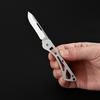 Stainless Steel Mini Folding Knife Multitool Keychain Unpacking Pocket Knife for Men Unboxing Cutter Outdoor Survival EDC Tool
