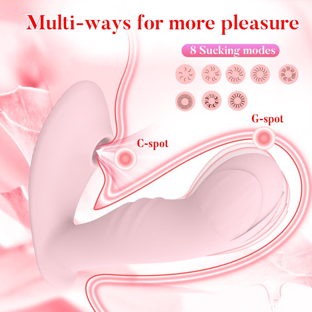 Remote Control Vibrator 8 Vibration Sucking Modes G Spot A Spot Clitoris Stimulator Sex Toy For Women Masturbation Orgasm Goods