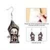 1Pair Halloween Day of The Dead Cartoon Skull Earrings Fashion Jewelry Gift for Women Girls Female