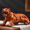 Houtsnijwerk Tijger Beeldjes Kamer Decoratie Dier Beeld Kunst Ambachten Beeld Hoom Decor Mascotte Ornament