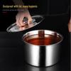 HUIHUADU 304 Thickened Stainless Steel Seasoning Pot with Lid