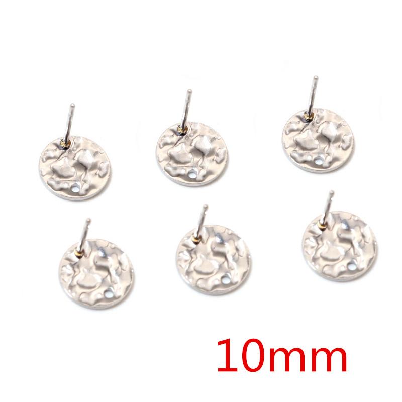 20pcs 316L Stainless Steel Geometric Earring Stud Earring Posts Connector Fashion Styles DIY Jewelry Making Findings Accessories