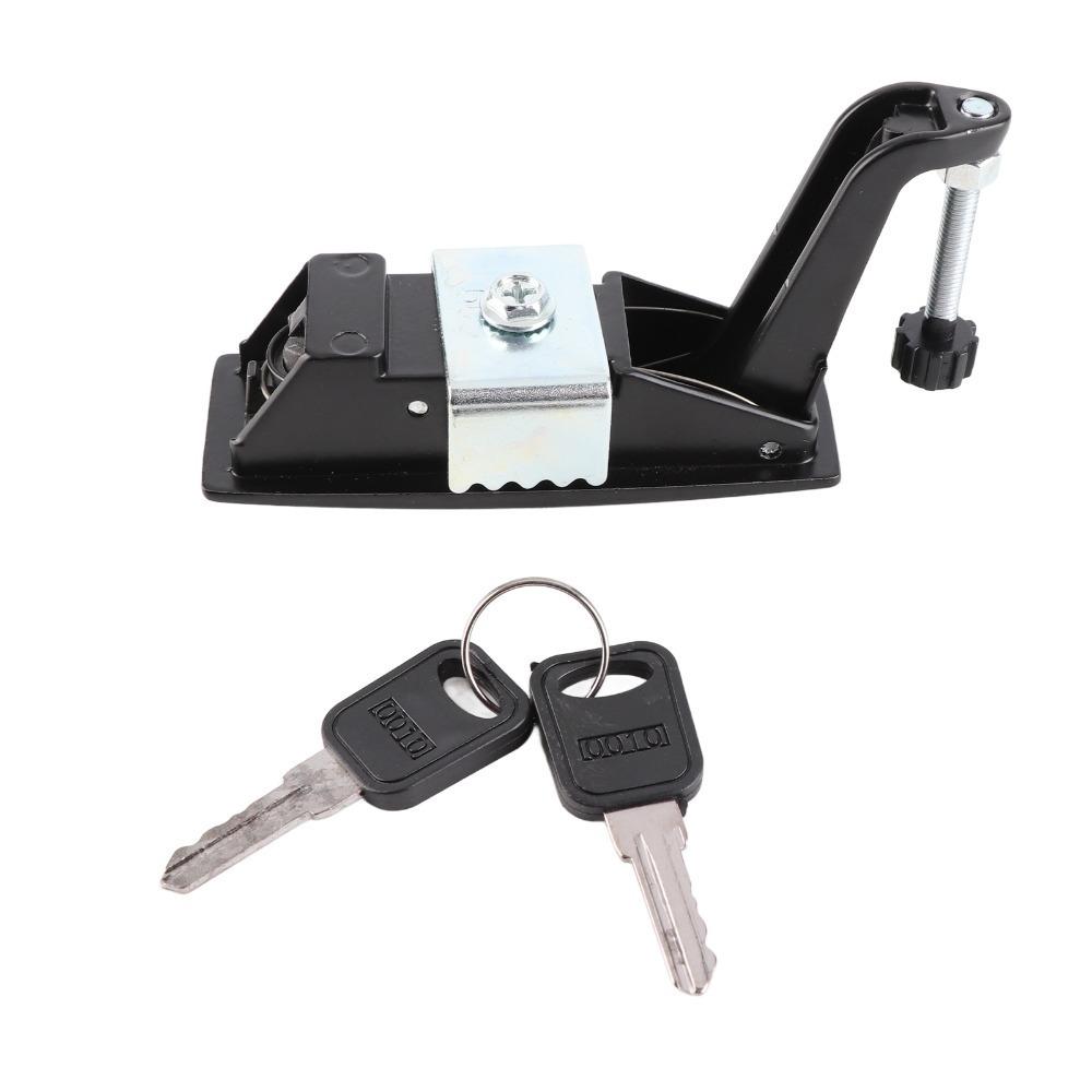 

Durable Zinc Alloy Compression Latch with 2 Keys Locking Trigger Lock Adjustable Lever Cabinet