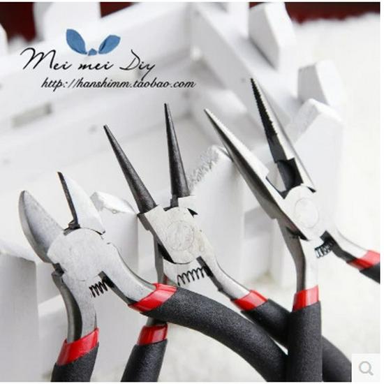 Vintage DIY Handcraft Pliers Set: Bent Nose, Bent Hook, Needle Nose, Flat Nose, Round Nose, Cutting, Punching Pliers