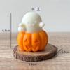 1/2pcs Ghost & Pumpkin Scented Candle Adorable Soy Wax Candles Idea Gifts for Holiday Halloween Home Party Atmosphere Decorative