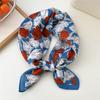 Paisley Flower Print Handkerchief Soft Cotton Linen Head Neck Scarves Hair Scarf Neckerchief Headscarves Square Scarf Headband