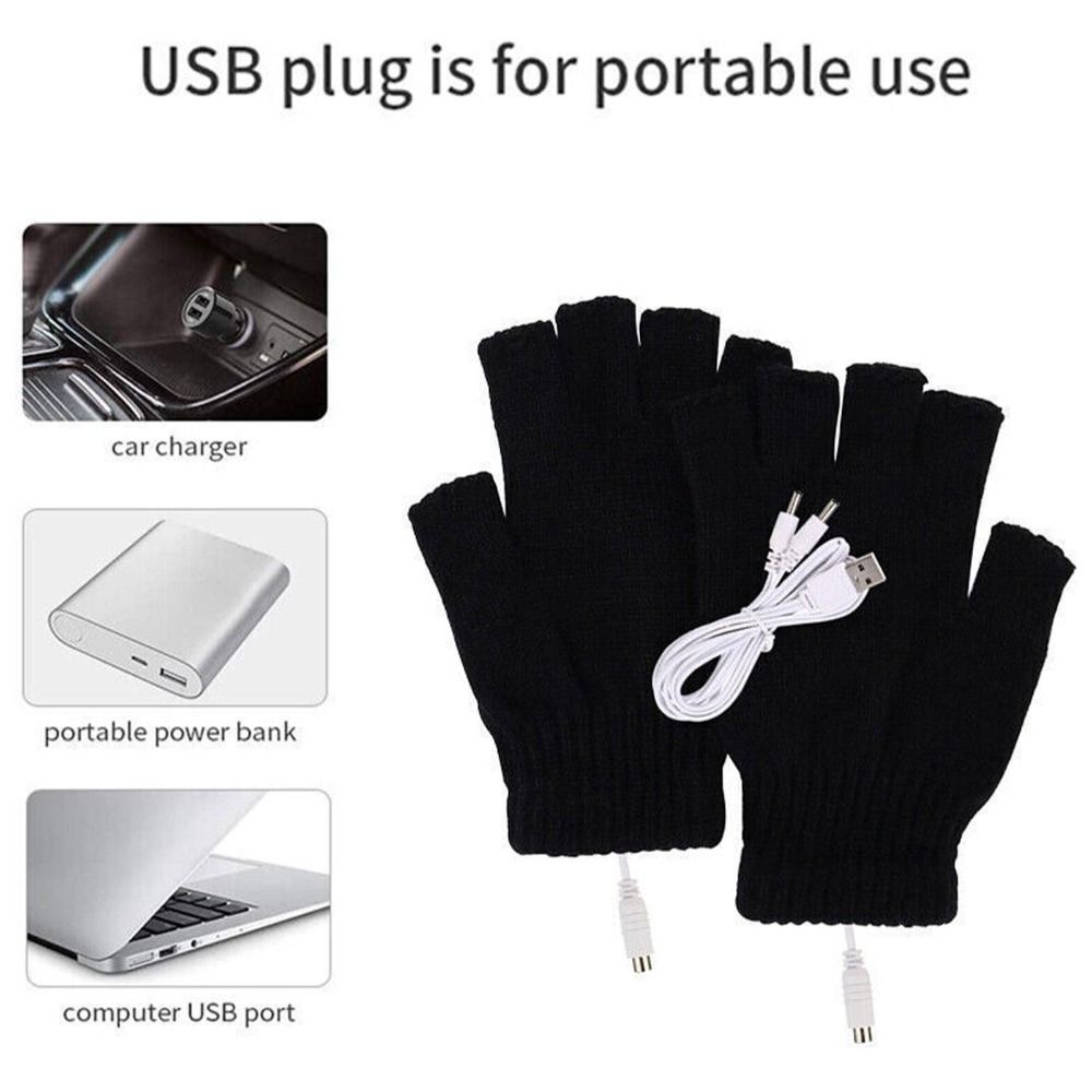 

Wool Mittens Velvet USB Electric Heated Gloves Female Gloves Knitted Gloves Winter Heated Gloves серый