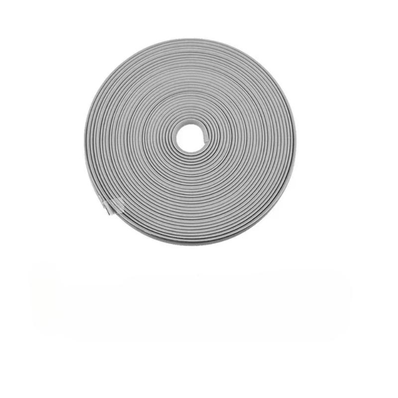 Декоративная полоса для автомобильного колеса 8 м, защитная полоса для ступицы шины, защитная полоса для бампера, защитная полоса для двери, защитная полоса для шин, аксессуары, инструменты серый
