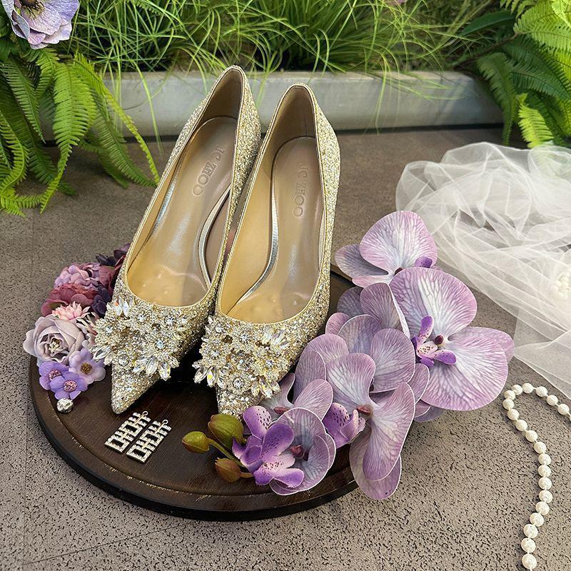 Antique Chinese-Style Round Tray for Wedding Shoe Display & Props