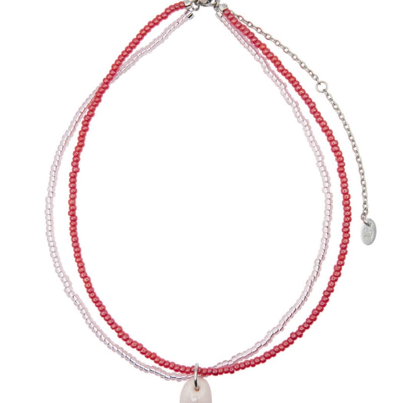 

nff color layer necklace-red ONE