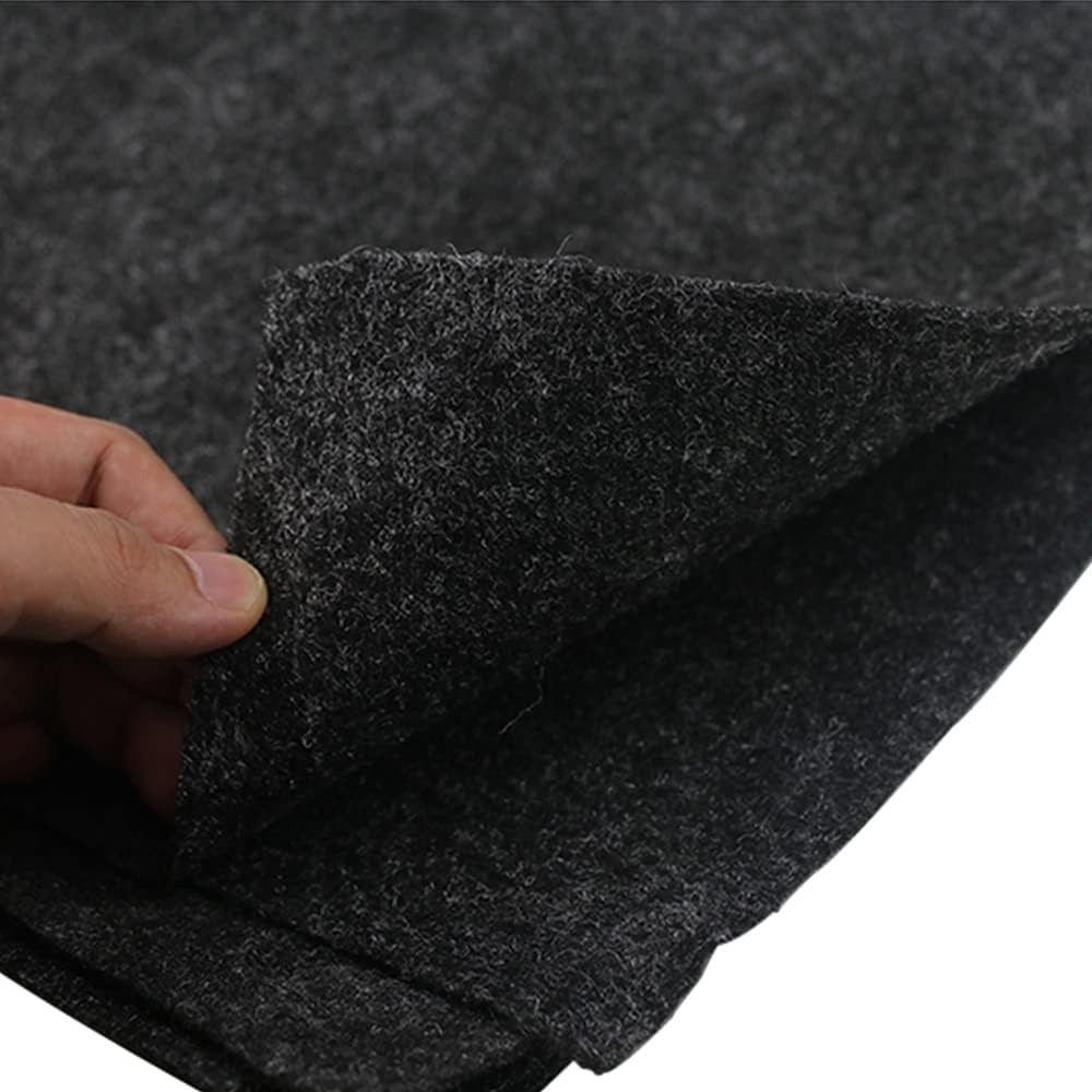 Automobil Innenraum Schwarz Grau Lautsprecherbox Teppich Länge 1/2M Filzstoff Lautsprechergittergewebe Breite 0,5M Subwoofer Kofferraumauskleidung