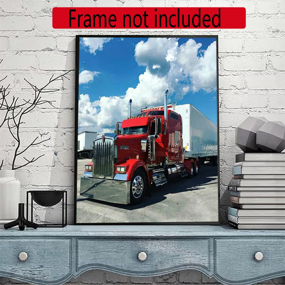 Kenworth Diamond Painting Round Diamond Mosaic Rhinestones Diamond Embroidery Craft Kit Wall Decor Without Frame
