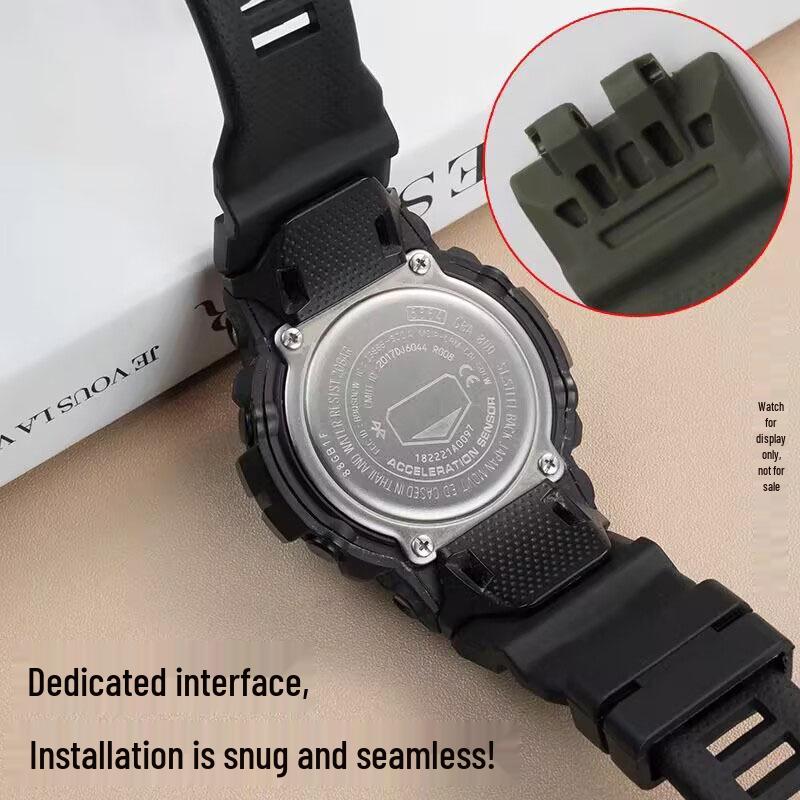 Erhältlich: Harz-Uhrenarmband für Casio SHOCK GBA-800/GBD-900