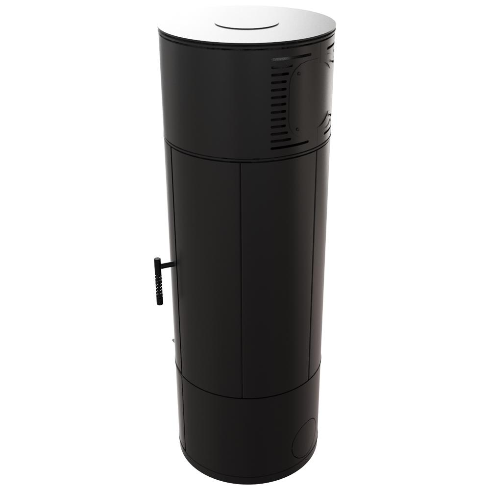 Wood Burning Steel Stove KRATKI ANTARES Ø 150 10 kW Black Thermotec Lining