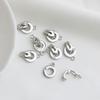 1 Piece Fastener Connector Clasps Locks 18K Gold Plated Brass Inlaid Zircon Pearl End Clasps For Jewelry Diy Bracelet Necklace