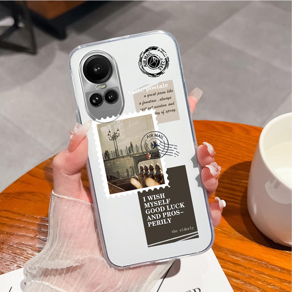 Case For Oppo Reno 10 Pro 5G Special Soft Silicone Transparent Anti Drop Phone Cover For Oppo Reno10 10Pro Back Shell Funda Capa