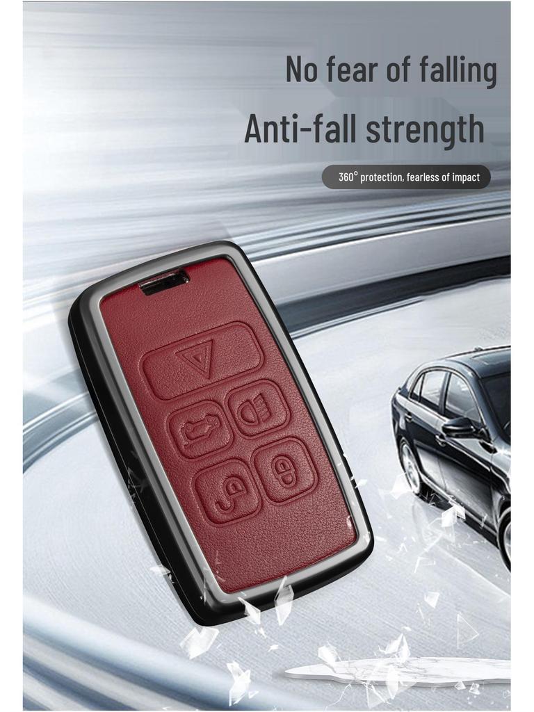Land Rover Key Case for Range Rover Evoque, Defender, Velar, Discovery Sport, Discovery 5 - Lan Yun Buckle