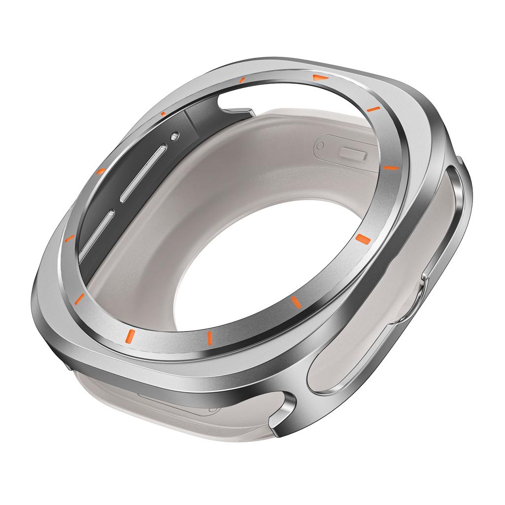 Schutzhülle aus Aluminiumlegierung für Samsung Galaxy Watch Ultra 7 (47 mm), inklusive Displayschutzfolie