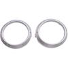 Auto Repair Parts 2Pcs Silver Front Fog Lamp Cover Frame Bezel Ring Fit for Toyota Highlander 2004 2005 2006 2007 Easy To Replace