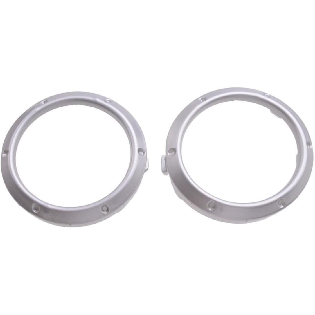Auto Repair Parts 2Pcs Silver Front Fog Lamp Cover Frame Bezel Ring Fit for Toyota Highlander 2004 2005 2006 2007 Easy To Replace