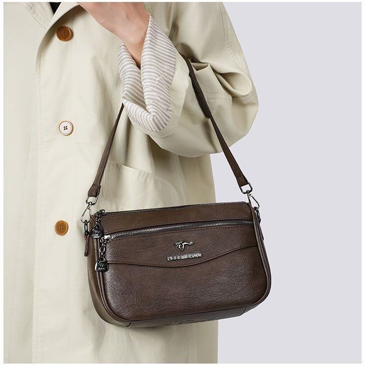 Damentasche Vier Jahreszeiten Damentasche Große Kapazität Gute Qualität Eine Schulter Schräge Umhängetasche Weiche Textur Tasche