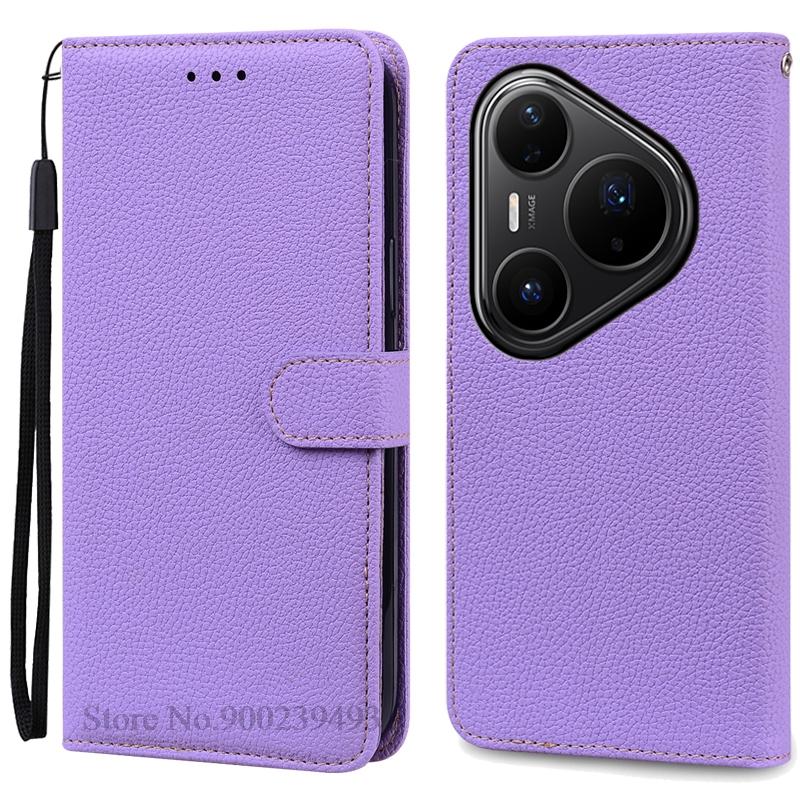 

Чехол для Pura 80 / Pura 80 Pro / Pura 80 Ultra / Чехол-кошелек с откидной крышкой для Huawei Pura 80 Ultra / Чехол для телефона Huawei Pura 80 Pura 80Pro (80Ultra) светло-фиолетовый