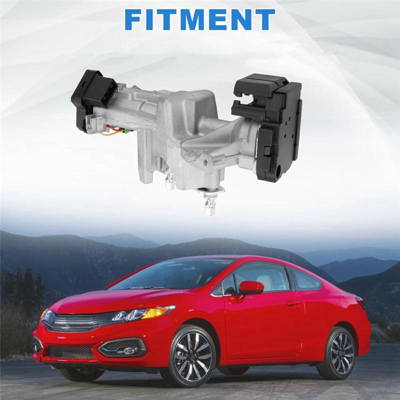 Portable High Quality Ignition Switch Lock Cylinder Switch Assembly With 2 Key Shells 06351-T6P-H01 For Honda CIVIC 2014-2015