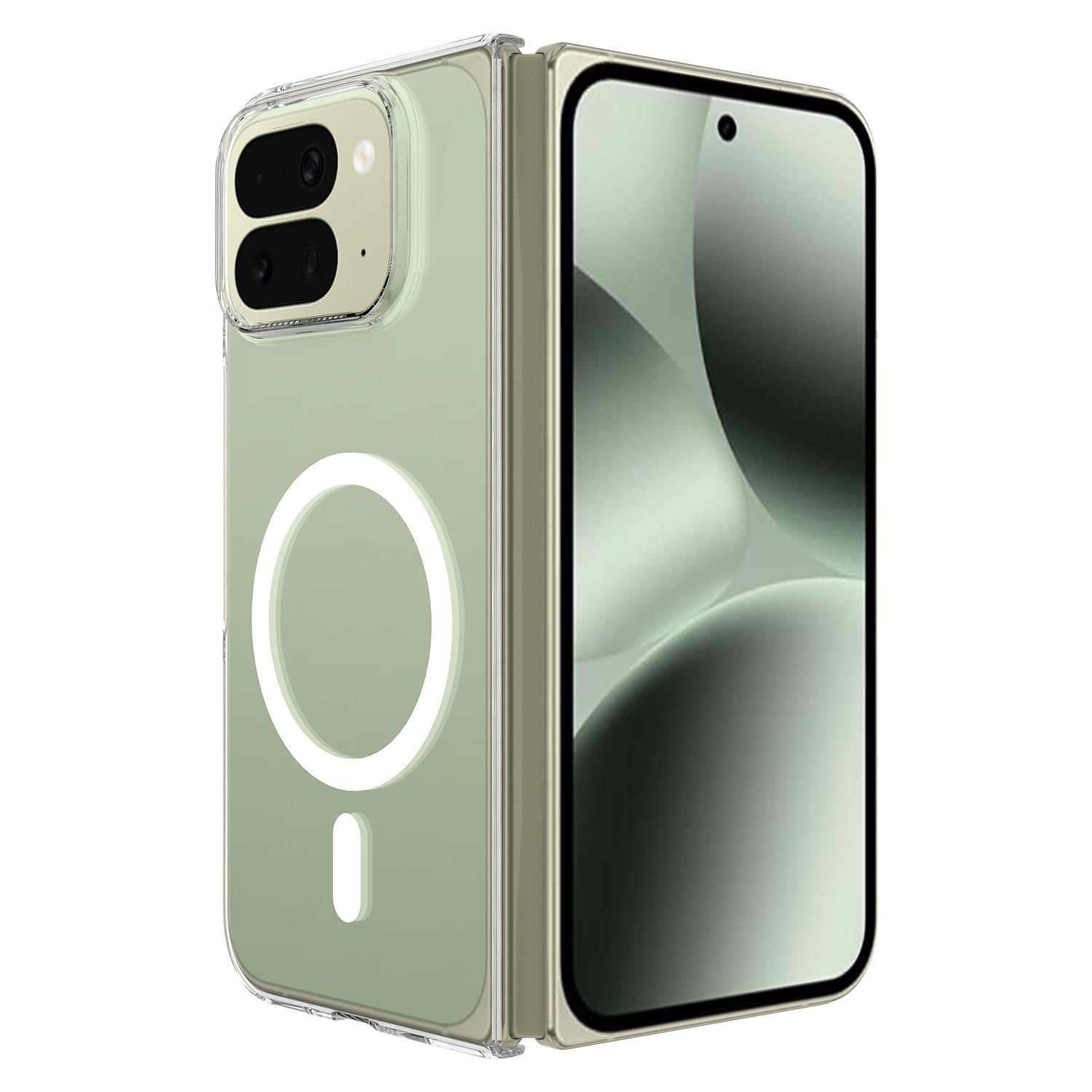 

For Google Pixel 10 Pro Fold Case TPU + Acrylic Magnetic Phone Cover A