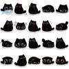 40 Pieces of Original Cartoon Cute Coal-shaped Sticker Phone Cases, Notebook Covers and Water Cup Stickers
