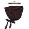 Solid Color Elastic Tie-Back Modal Undercap Hijab Scarf Adjustable Kufi Cap