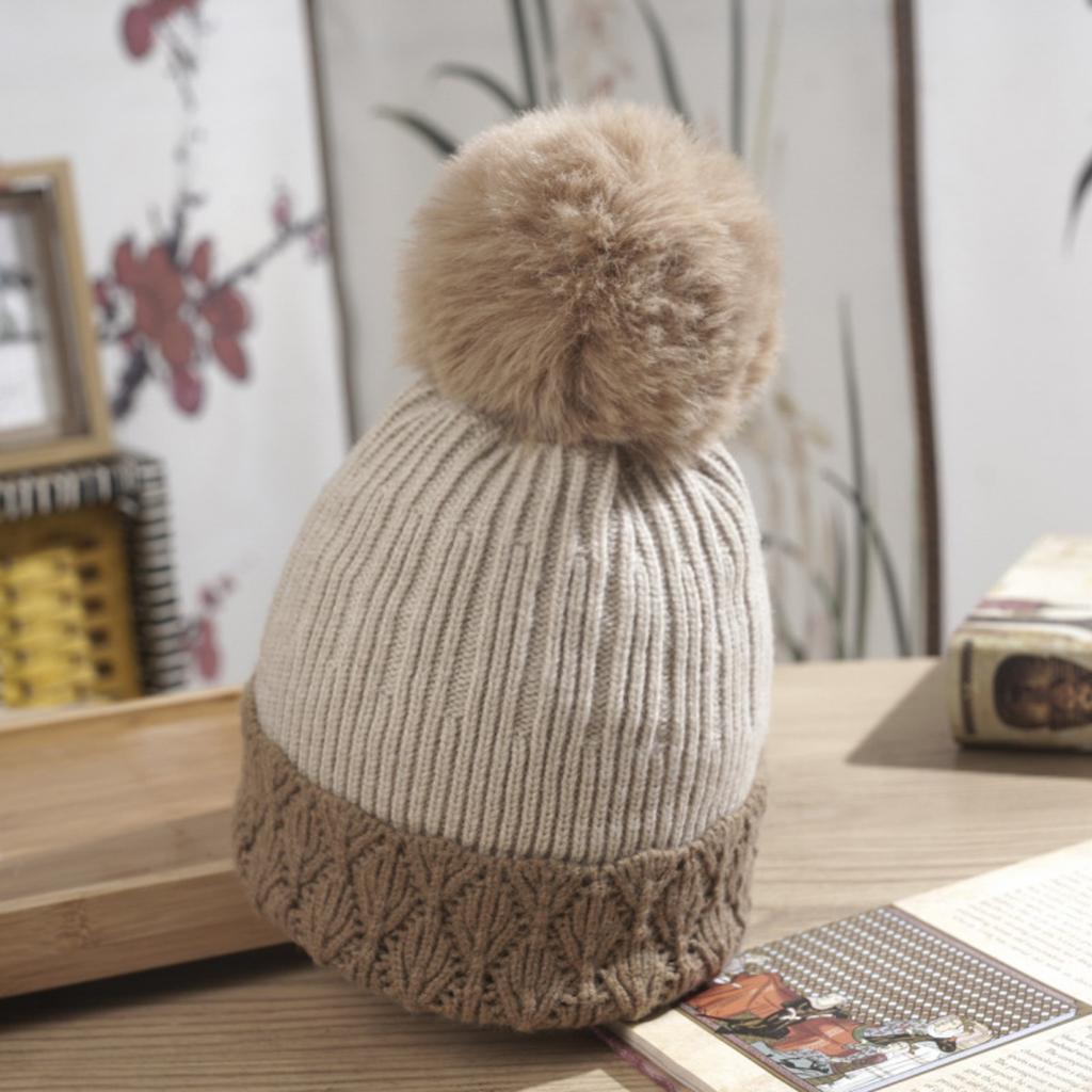 Hats, Women's Hats, Thermal Hats, Woolen Hats, Plush Hats, Thickened Hats, Woolen Balls, Knitted Hats