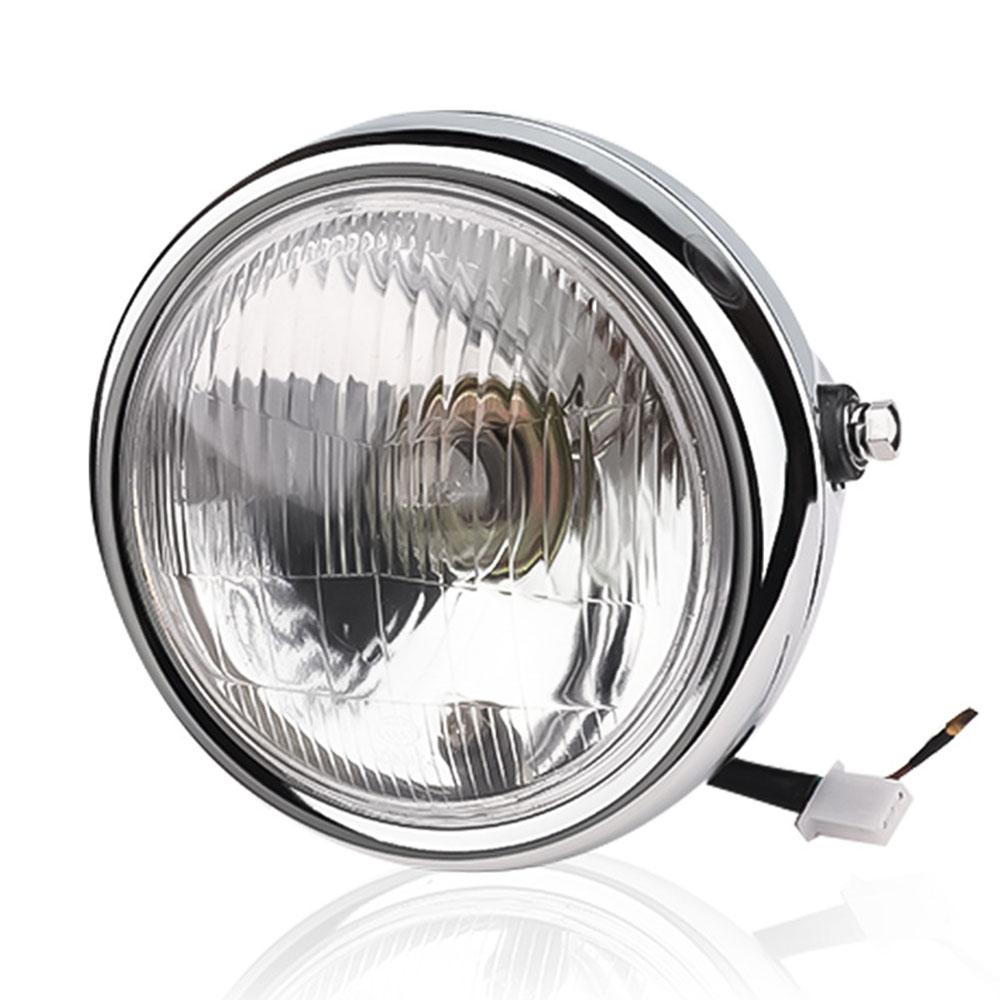 5.75 Inch Retro Motorcycle Headlights Modified Universal 12V High Low Beam Headlights Iron Shell Circular Motorcycle Headlights