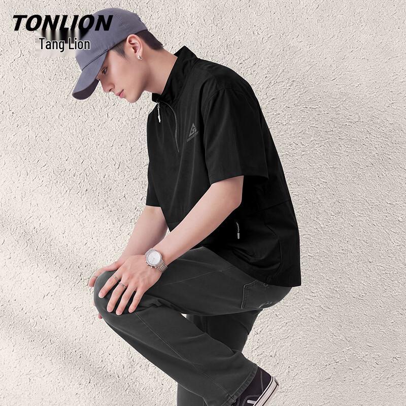 TonLion Men s Summer Ice-Feel Sun Protection T-Shirt M